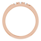 14K Rose 1/4 CTW Natural Diamond Anniversary Band